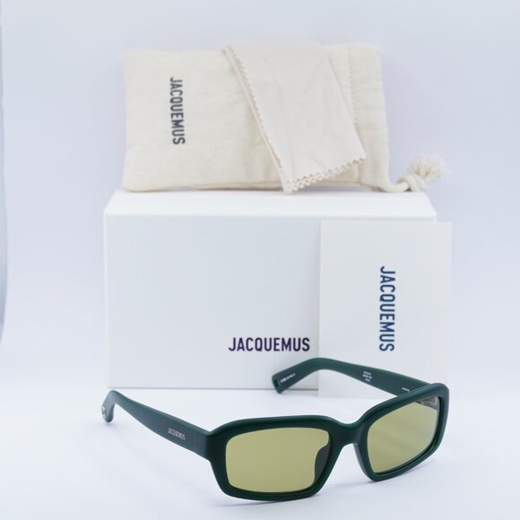 Jacquemus MARINO JAC/64 C2 Rectangle Sunglasses - Matte Green\\Light Green main image 10